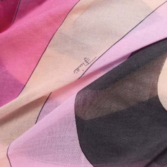 100% Authentic PUCCI Printed Cotton Pareo Sarong Skirt Wrap Style No. 81I-M57031 - Picture 2 of 7